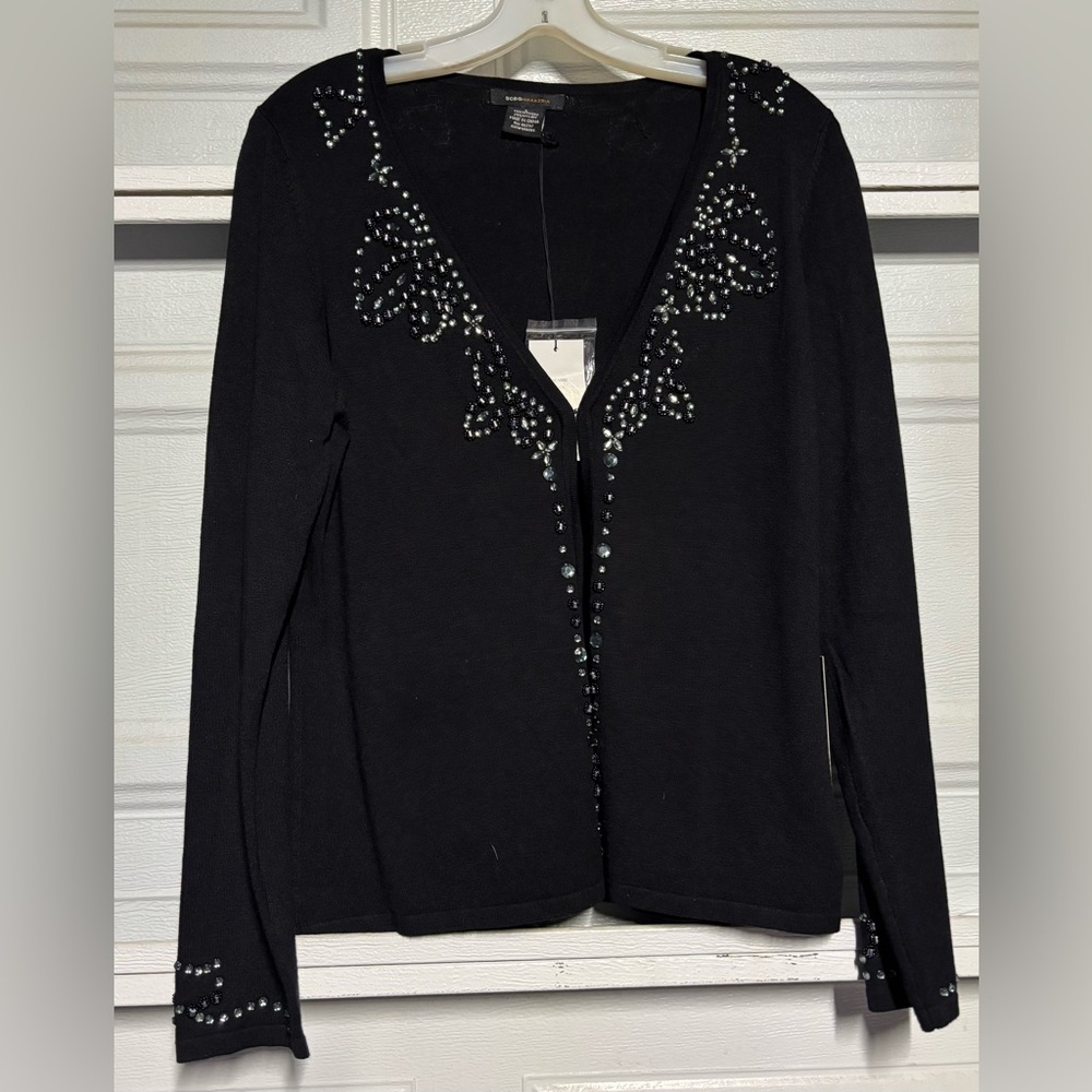 BCBGMaxAzria Black Knit Top